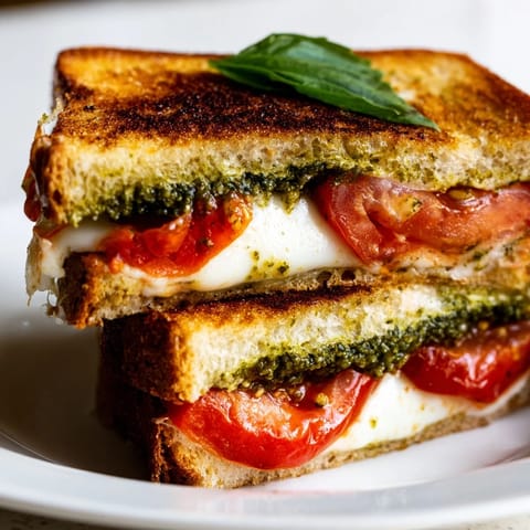 Caprese Pesto Grilled Cheese