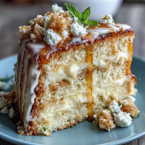 Festive Spring Birthday Sheet Cake with Lemon Curd Filling and fresh berries