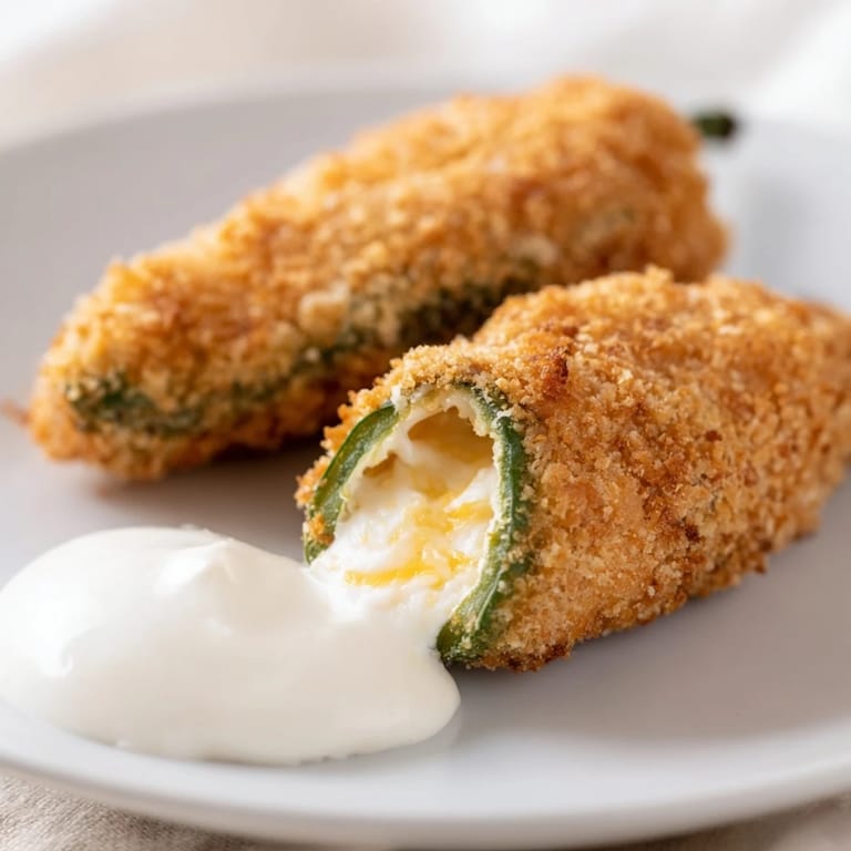 Appetizing jalapeño poppers arrayed with creamy filling, ready to enjoy.