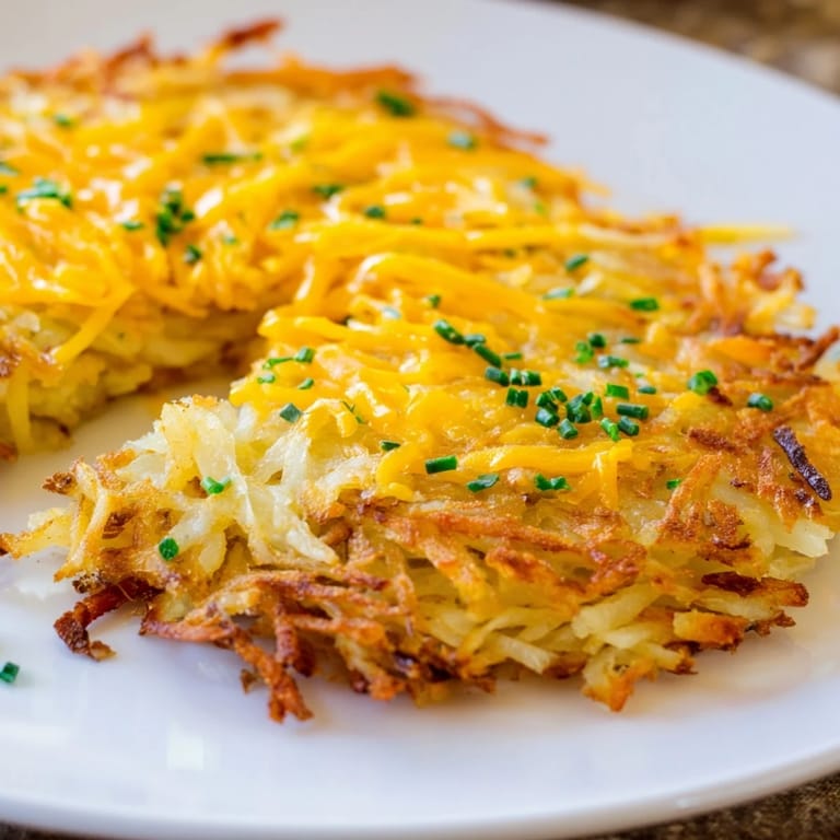 Perfectly fried hash browns, a delicious, easy side for any morning meal.