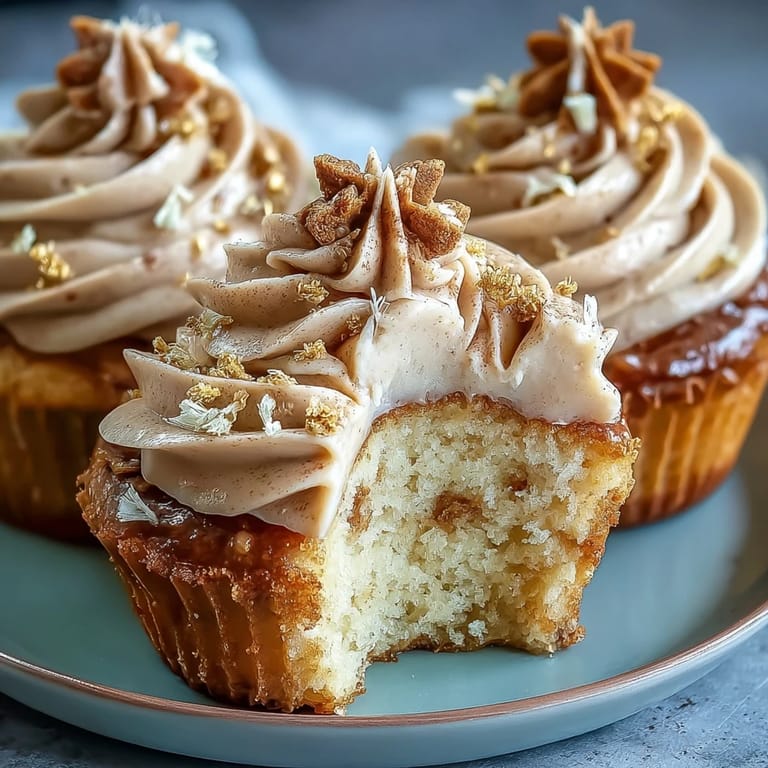Fluffy Taurus Birthday Cupcakes crowned with swirls of creamy, rustic terracotta buttercream frosting.