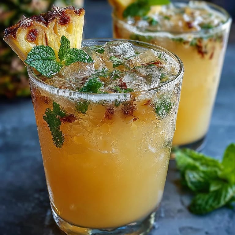 Tropical Pineapple Coconut Agua Fresca, blended smooth with fresh tropical fruit.