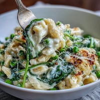 One-Pot Lemon Ricotta Pasta: creamy, vibrant dish with peas, spinach, and zesty lemon.